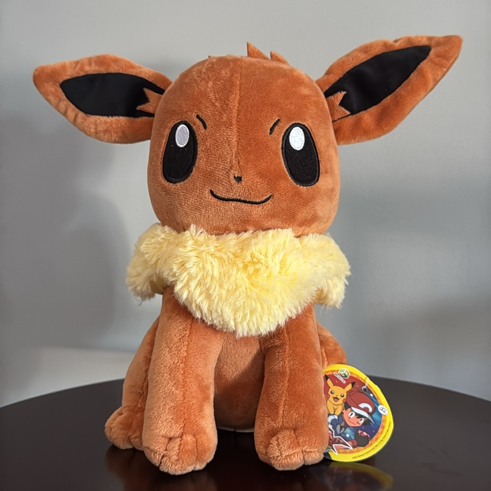 Vintage 1997 Eevee Pokemon Plush 10” Stuffed Animal Toy